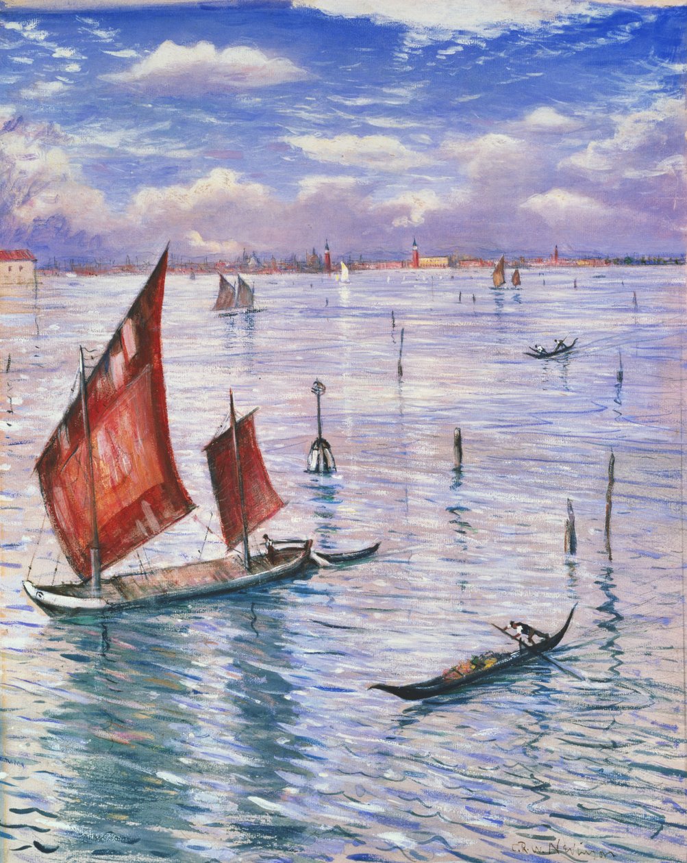 Venezia fra Lido av Christopher Richard Wynne Nevinson