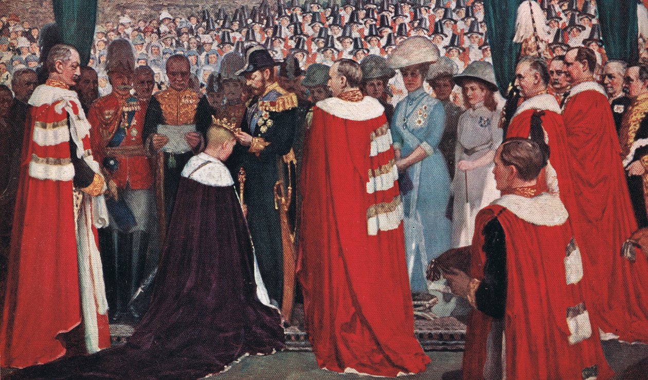 The Investiture of the Prince of Wales, ca. 1915 av Christopher Williams