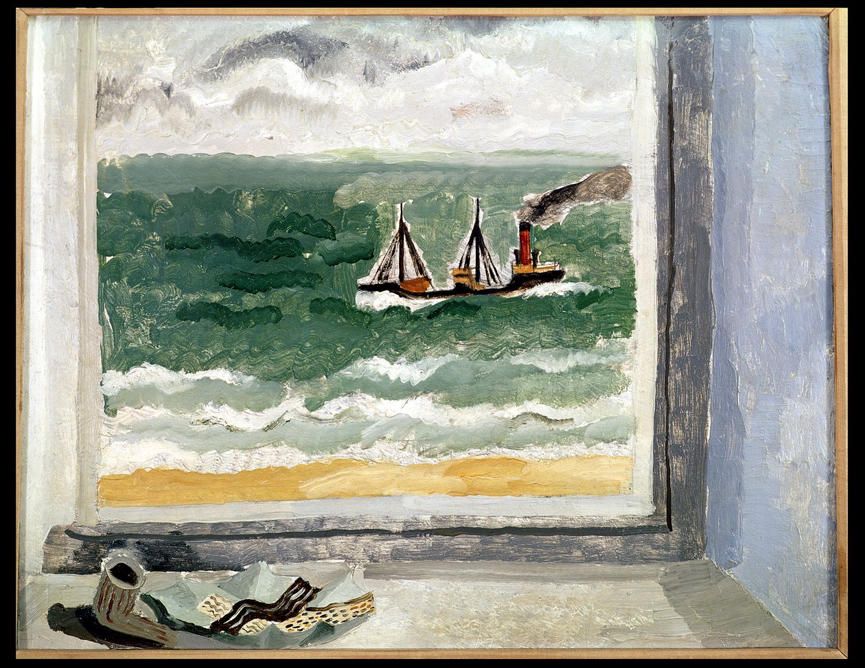 Fra et Cornish-vindu, 1928 av Christopher Wood