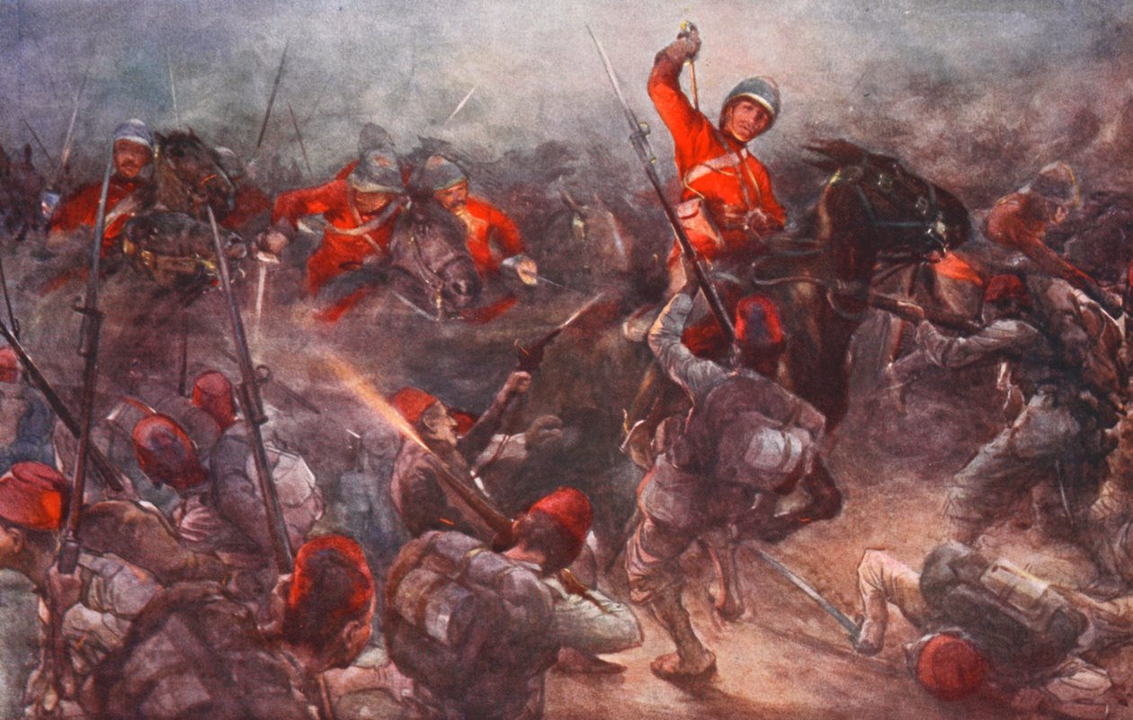 Anklagen mot Drury Lowes kavaleri ved Kassassin, 28. august av Christopher (after) Clark