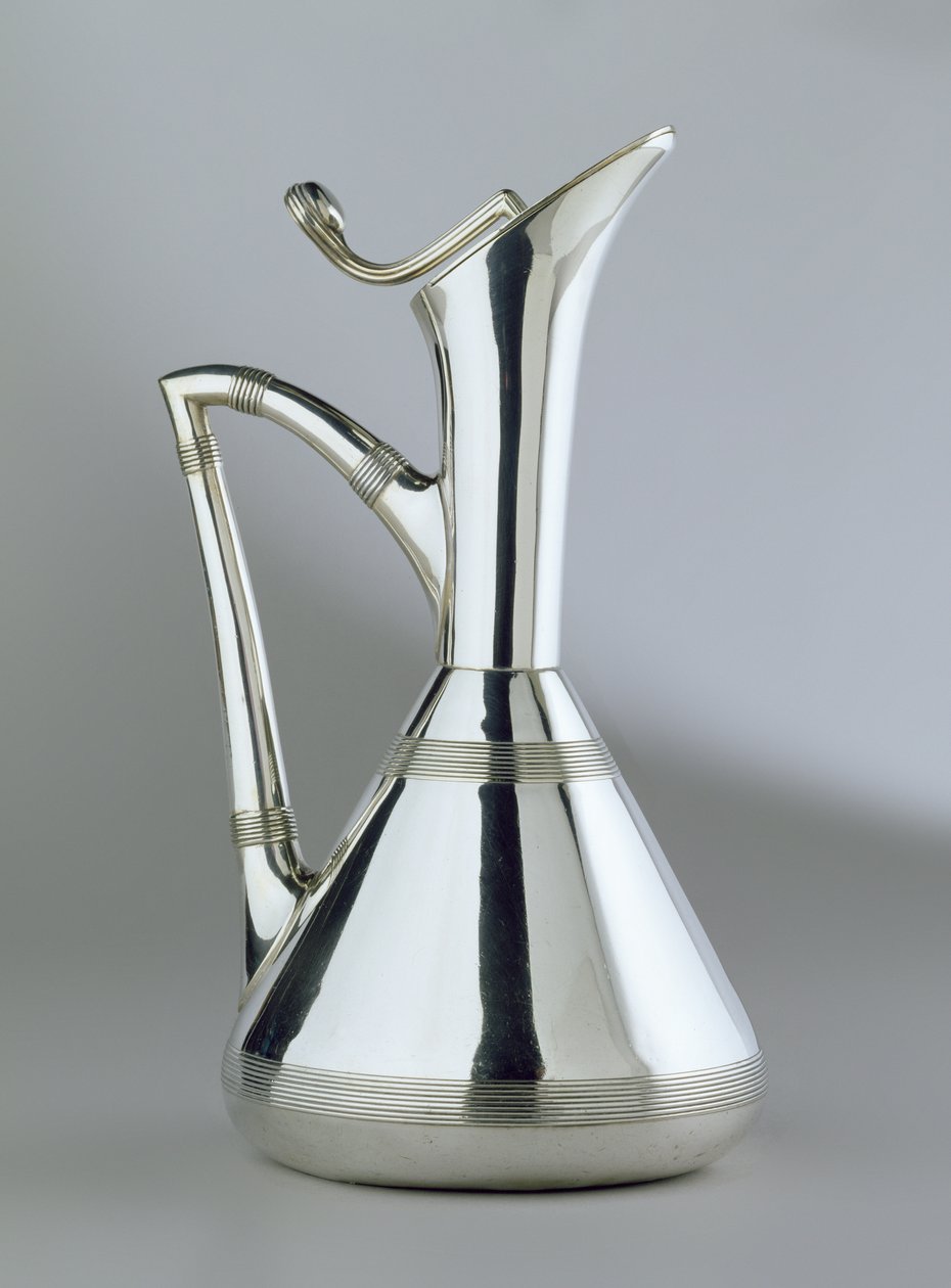Jug, 1885 (elektrolert sølv) av Christopher Dresser
