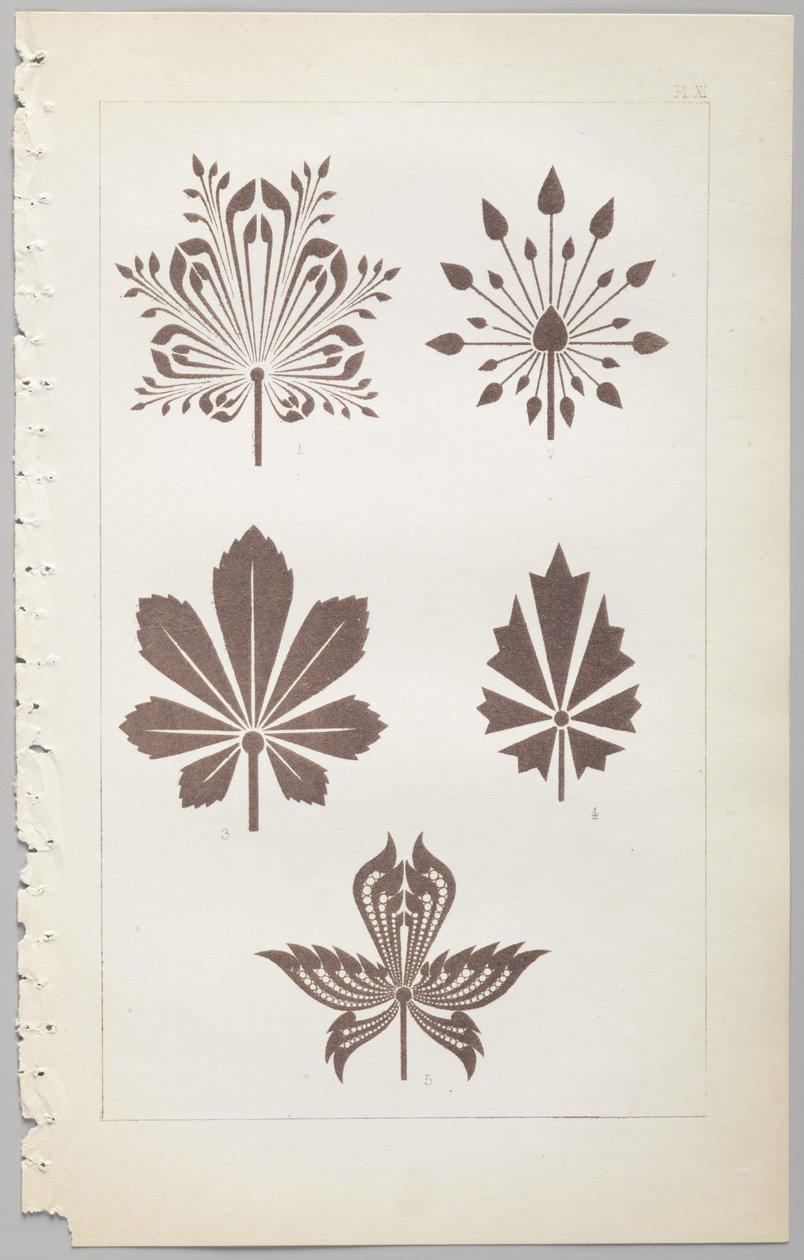 Kunsten å dekorativt design: med et vedlegg, som gir klokkeslett for blomstene åpne, utgitt av Day & Son, London, 1862 av Christopher Dresser