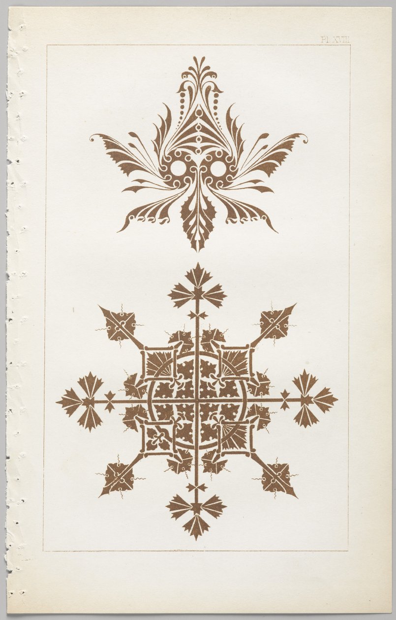 Kunsten å dekorativt design: med et vedlegg, som gir klokkeslett for blomstene åpne, utgitt av Day & Son, London, 1862 av Christopher Dresser