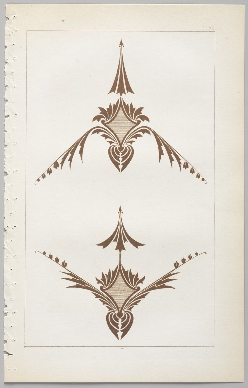 Kunsten å dekorativt design: med et vedlegg, som gir klokkeslett for blomstene åpne, utgitt av Day & Son, London, 1862 av Christopher Dresser