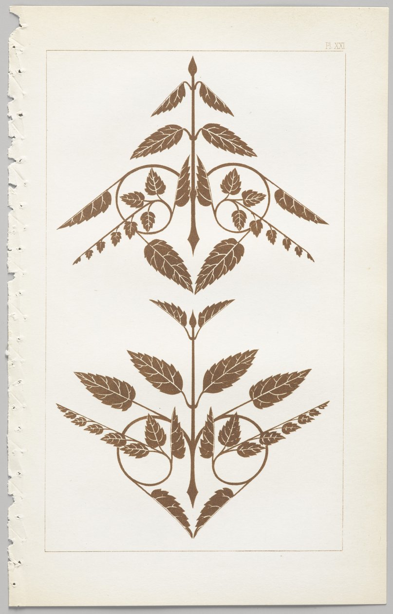 Kunsten å dekorativt design: med et vedlegg, som gir klokkeslett for blomstene åpne, utgitt av Day & Son, London, 1862 av Christopher Dresser