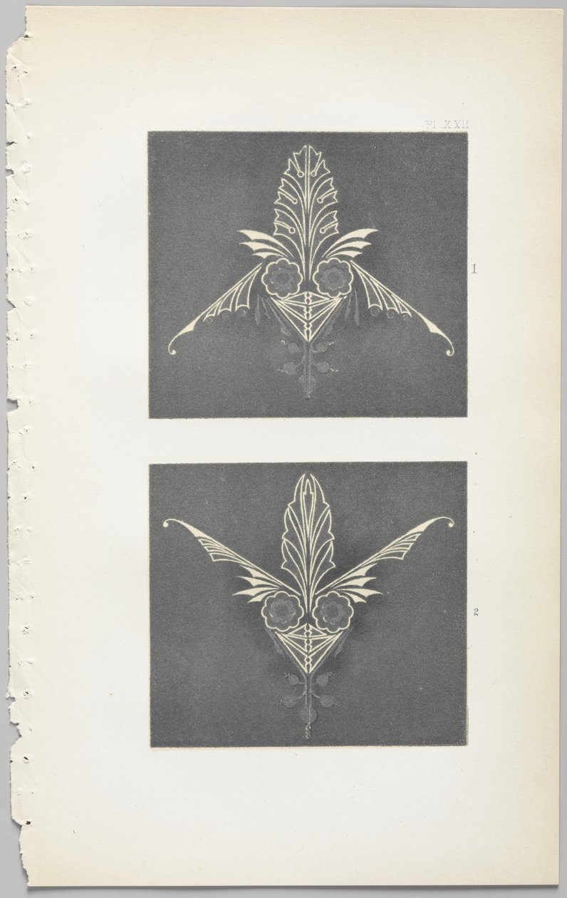 Kunsten å dekorativt design: med et vedlegg, som gir klokkeslett for blomstene åpne, utgitt av Day & Son, London, 1862 av Christopher Dresser