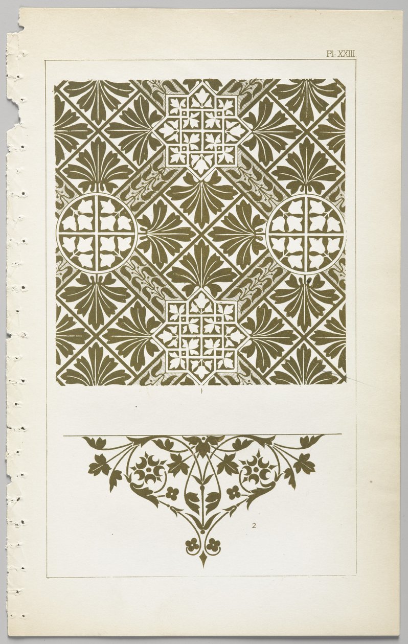 Kunsten å dekorativt design: med et vedlegg, som gir klokkeslett for blomstene åpne, utgitt av Day & Son, London, 1862 av Christopher Dresser
