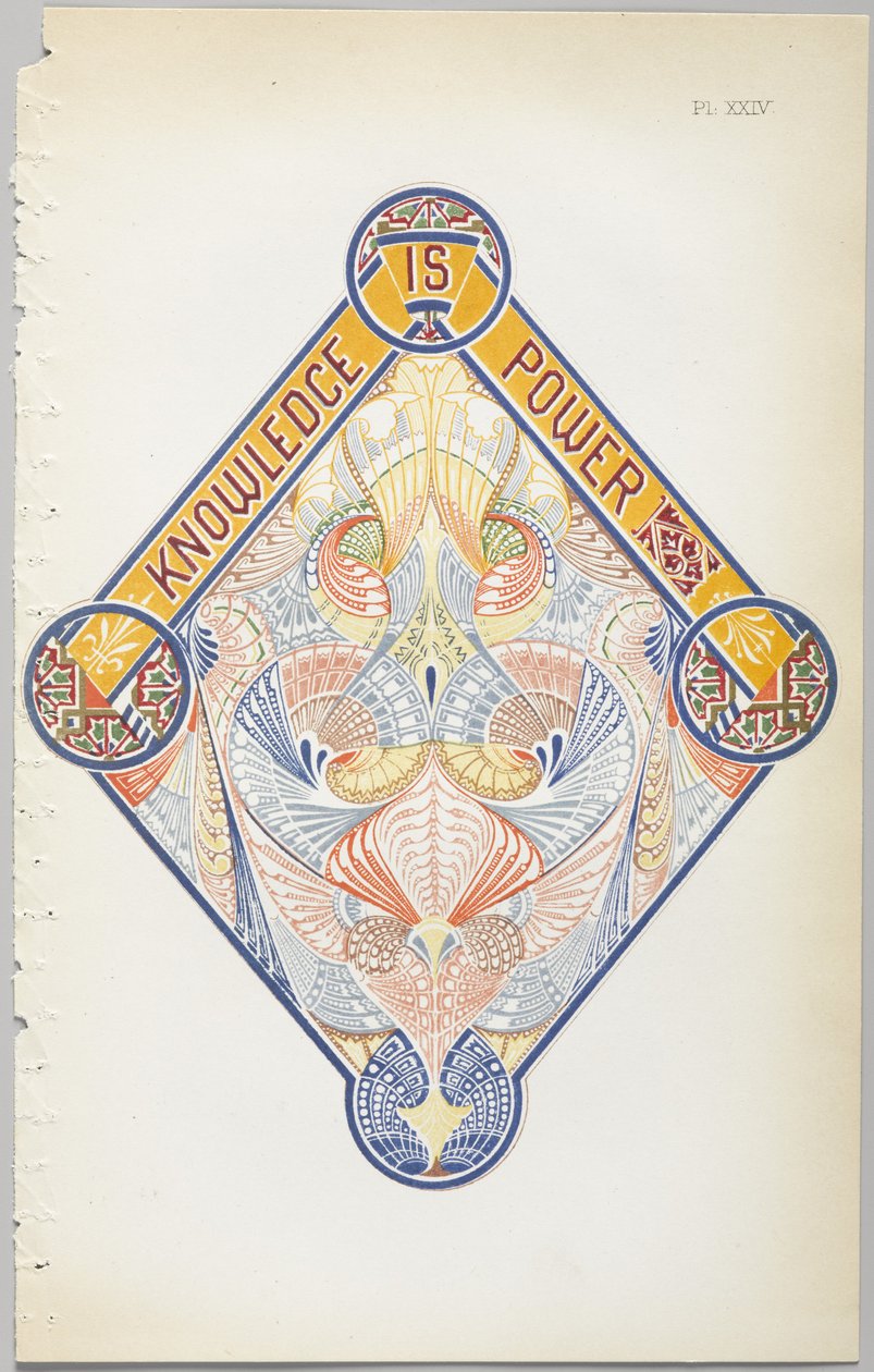 Kunsten å dekorativt design: med et vedlegg, som gir klokkeslett for blomstene åpne, utgitt av Day & Son, London, 1862 av Christopher Dresser