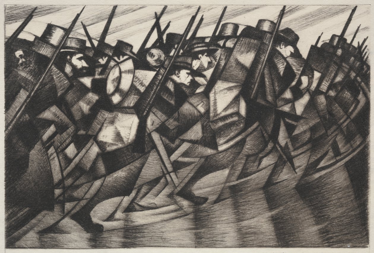Tilbake til skyttergravene av Christopher Richard Wynne Nevinson