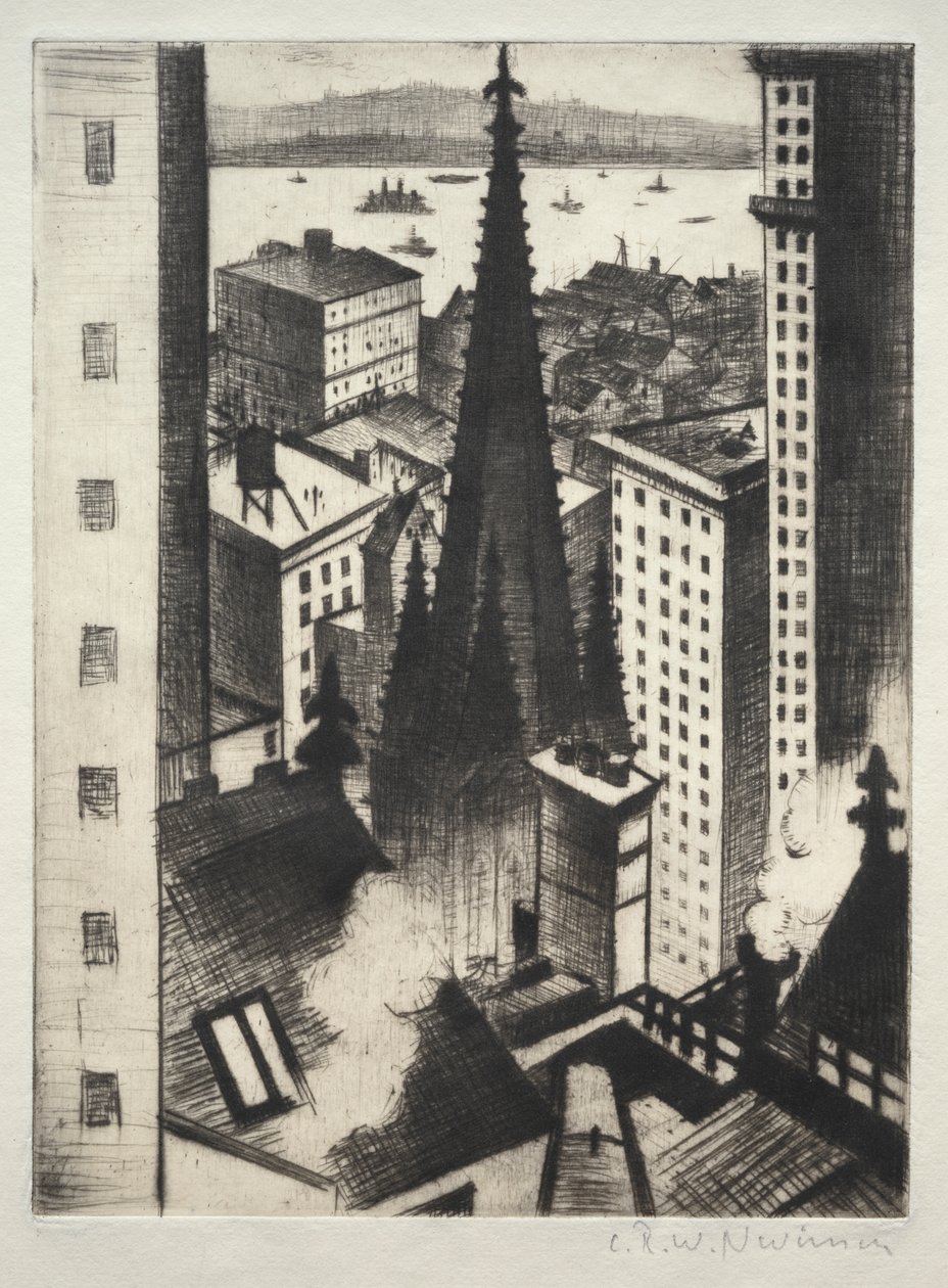 Temple of New York av Christopher Richard Wynne Nevinson