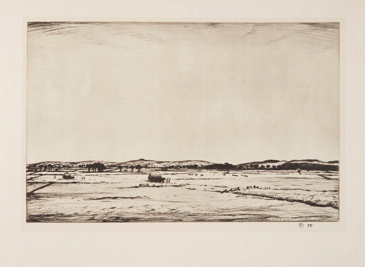 Sussex Downs, pub. 1926. av Christopher Richard Wynne Nevinson