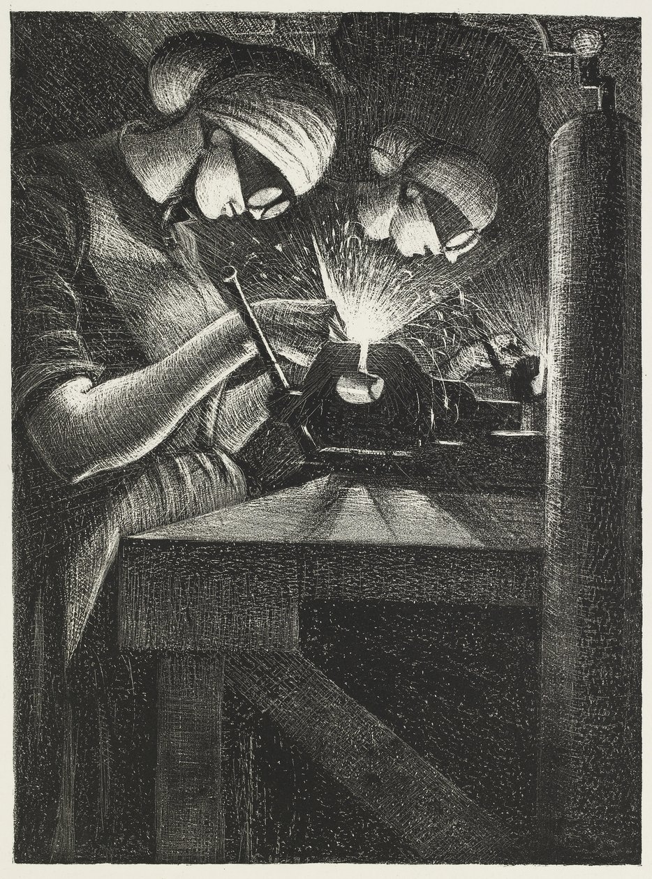 Acetylen sveisere, 1917 av Christopher Richard Wynne Nevinson