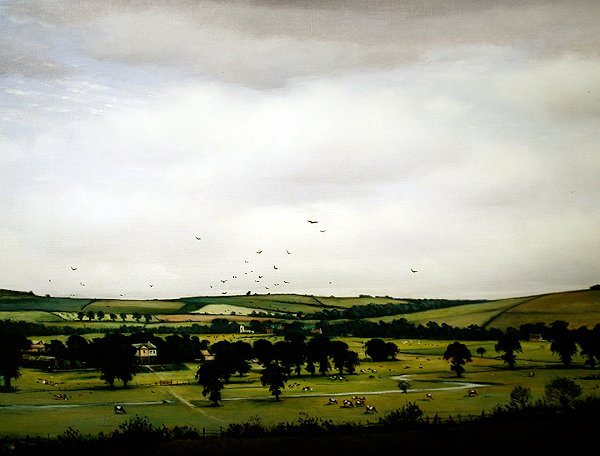 Et engelsk landskap av Christopher Richard Wynne Nevinson