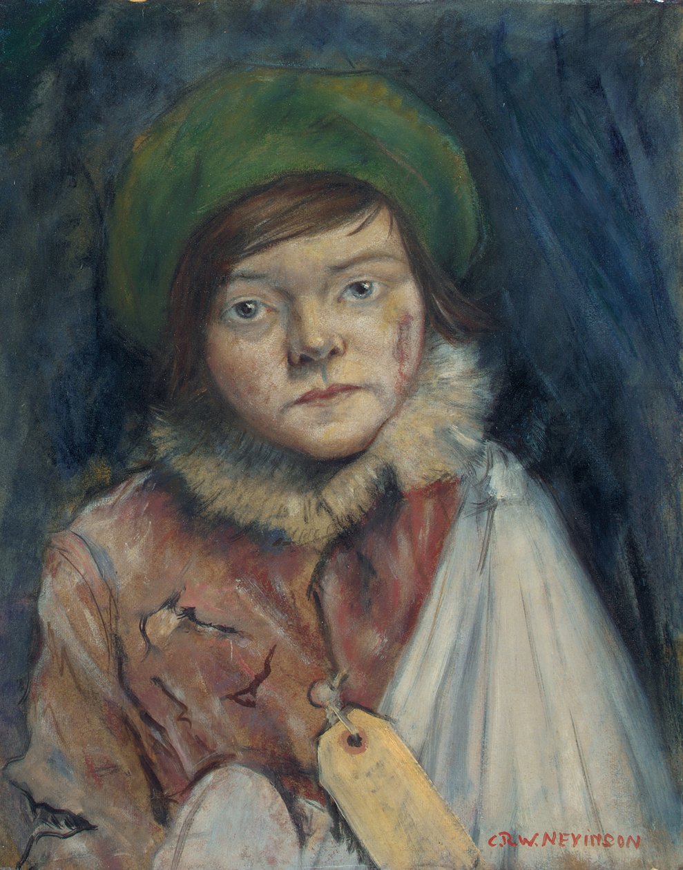 Camden Town Kid, eller Cockney Stoic, 1940 av Christopher Richard Wynne Nevinson