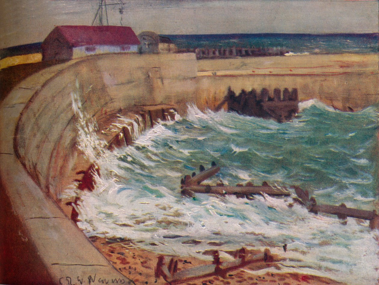 High Tide, West Bay, c1930 av Christopher Richard Wynne Nevinson