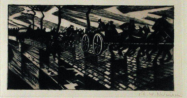 På vei til Ypres av Christopher Richard Wynne Nevinson