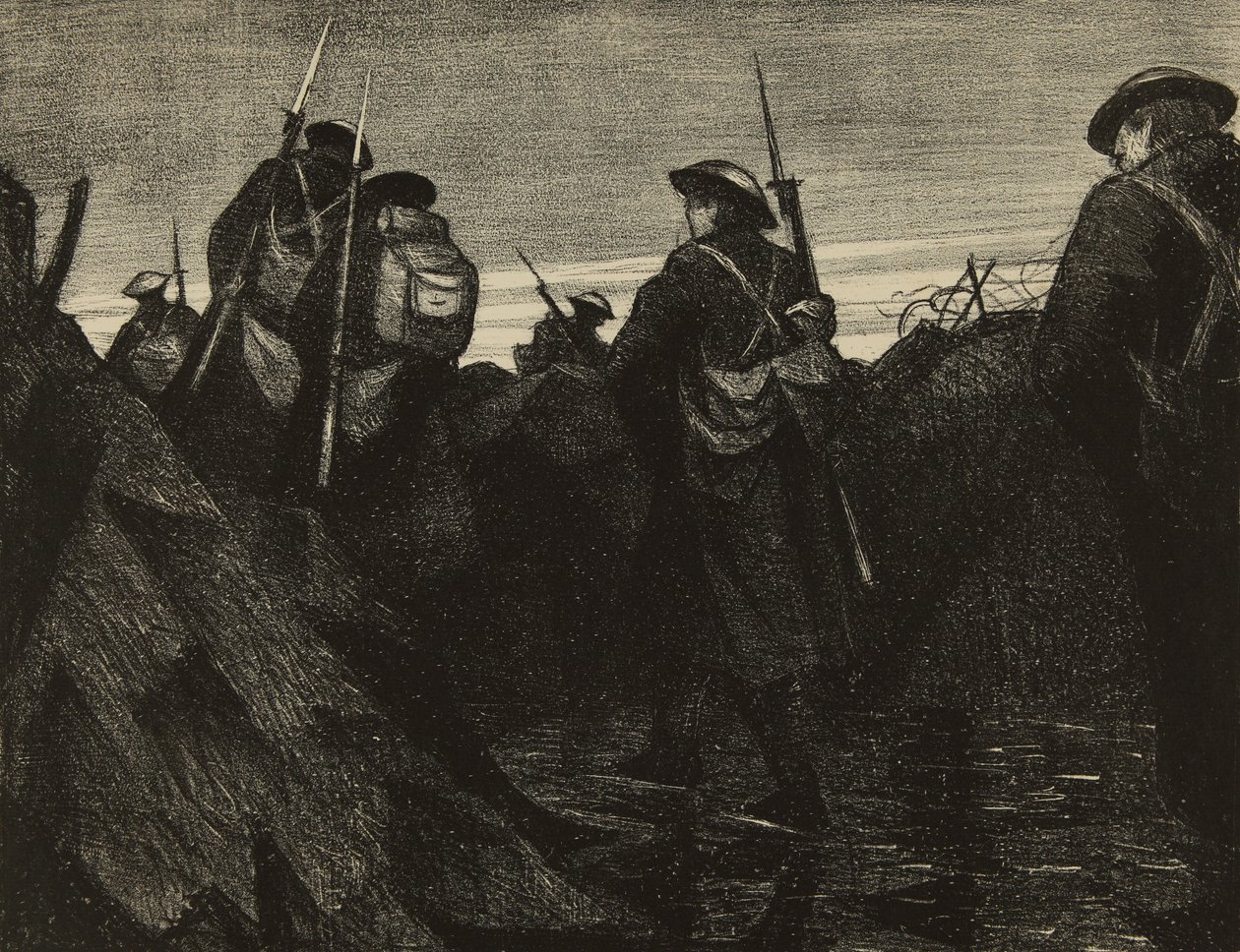 Relieffer ved daggry av Christopher Richard Wynne Nevinson