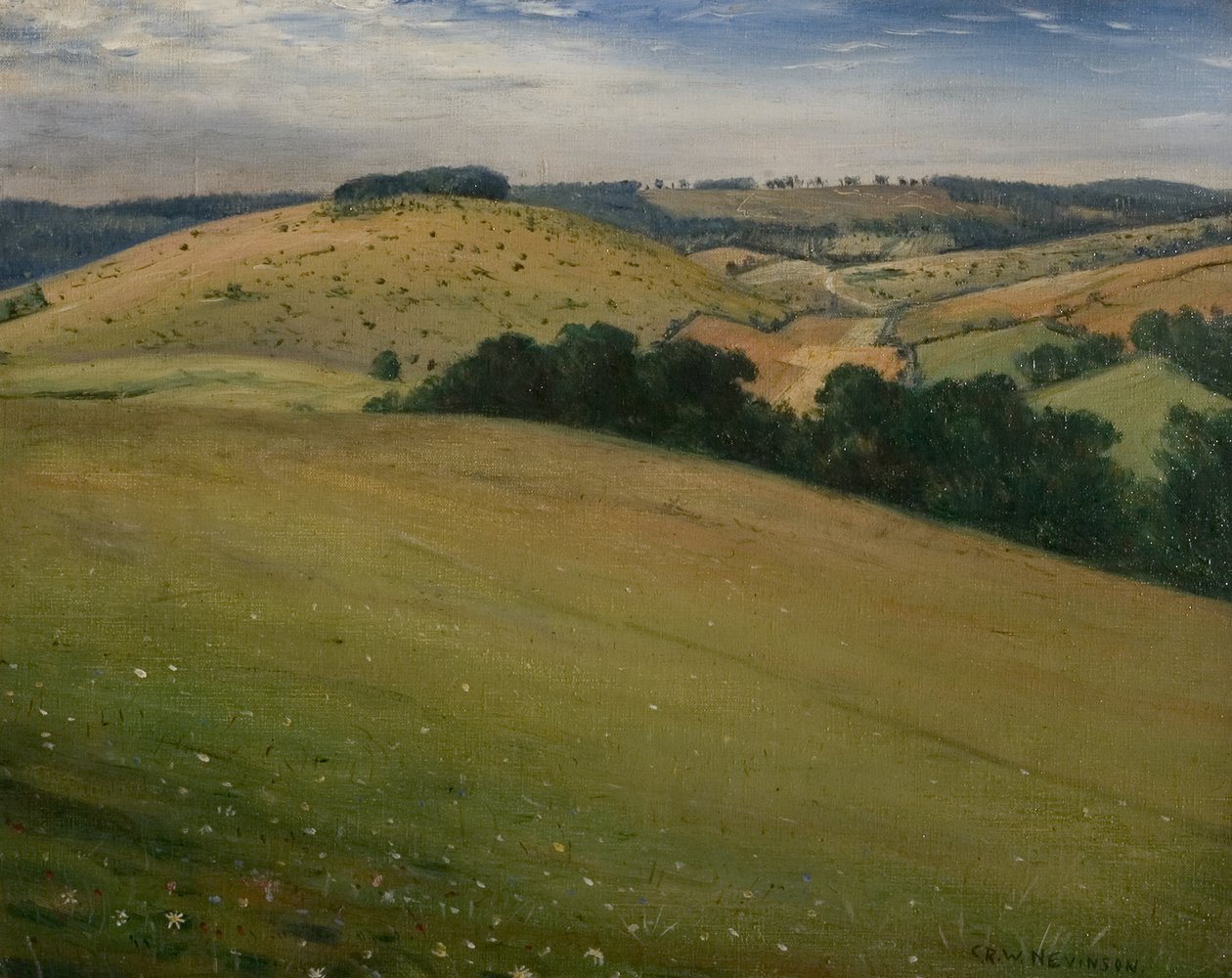 Summer in the Downs, 1946 av Christopher Richard Wynne Nevinson