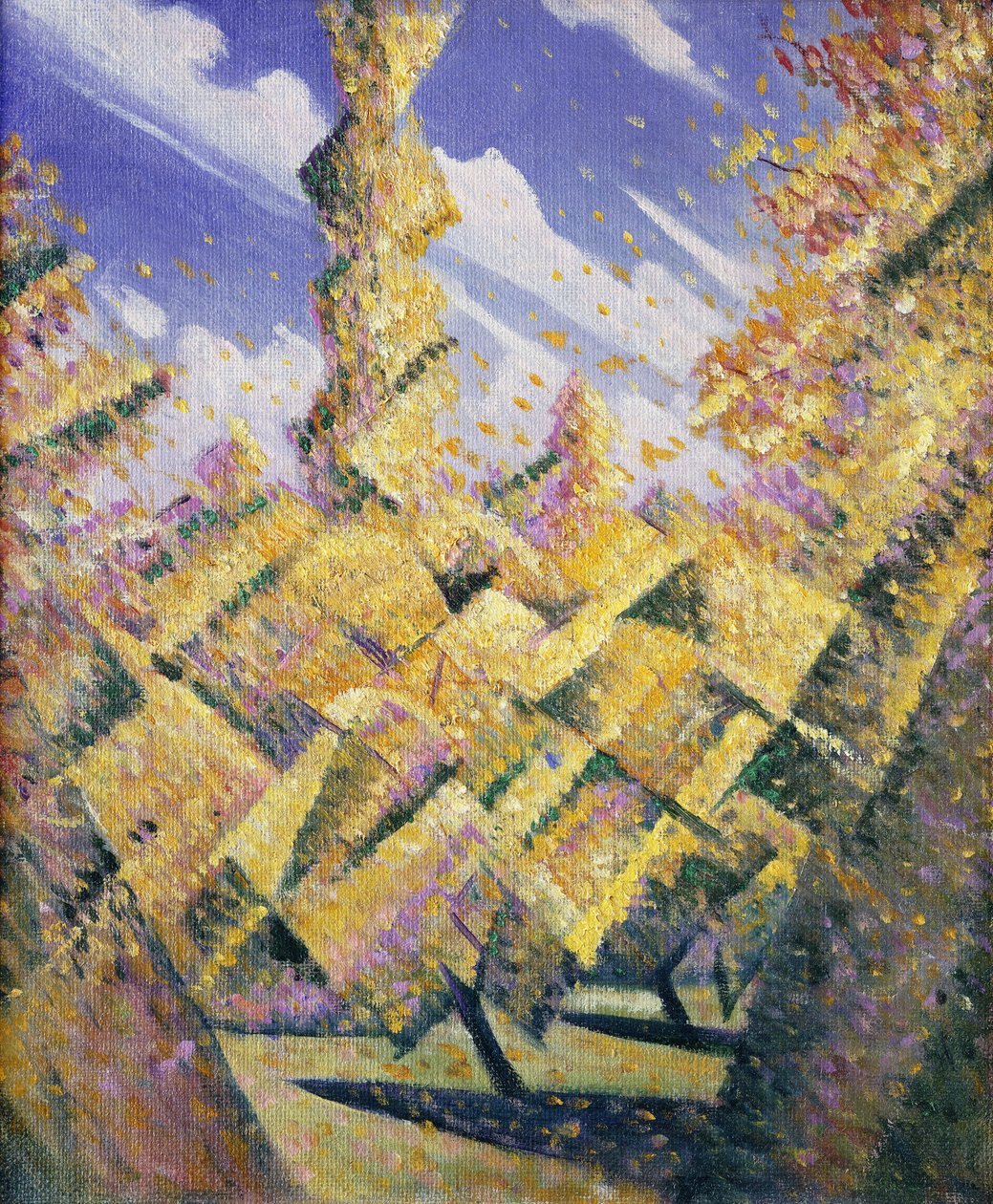 De fire årstidene: Høst, ca. 1919 av Christopher Richard Wynne Nevinson