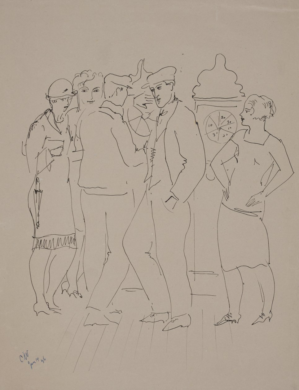 Bar i Marseille, 14. juni av Christopher Wood