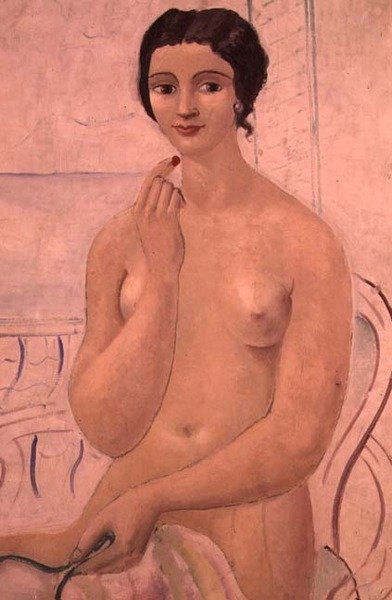 Pike med leppestift, ca. 1925 av Christopher Wood