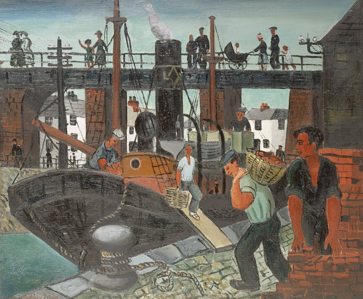 Laster båtene, St. Ives av Christopher Wood