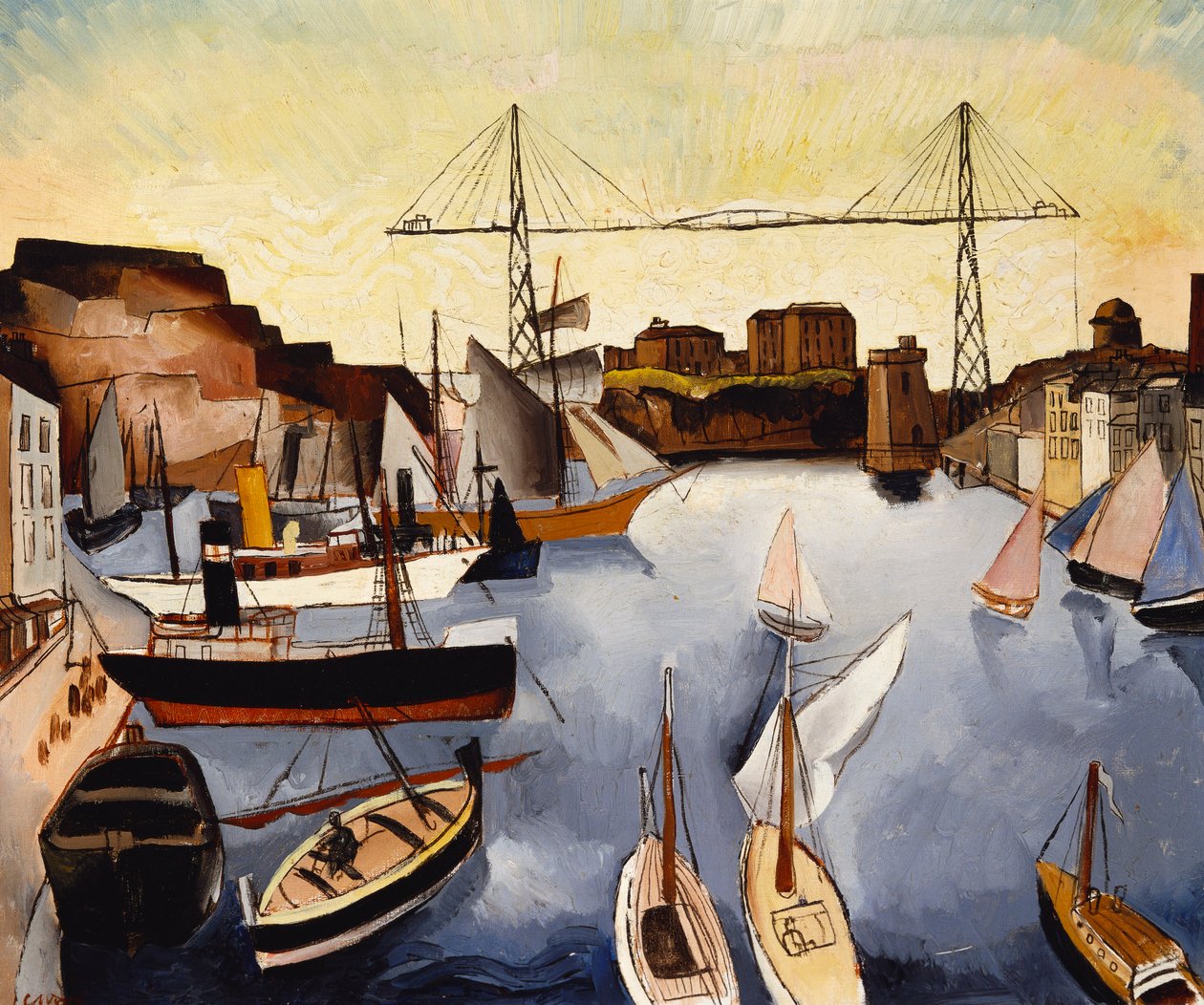 Marseilles havn av Christopher Wood