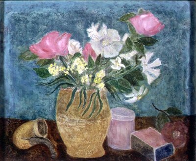 Stilleben (malt på baksiden av 88536) 1928 av Christopher Wood