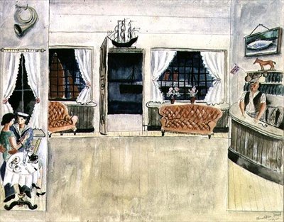 The Bar of the Ship Inn, St. Ives av Christopher Wood