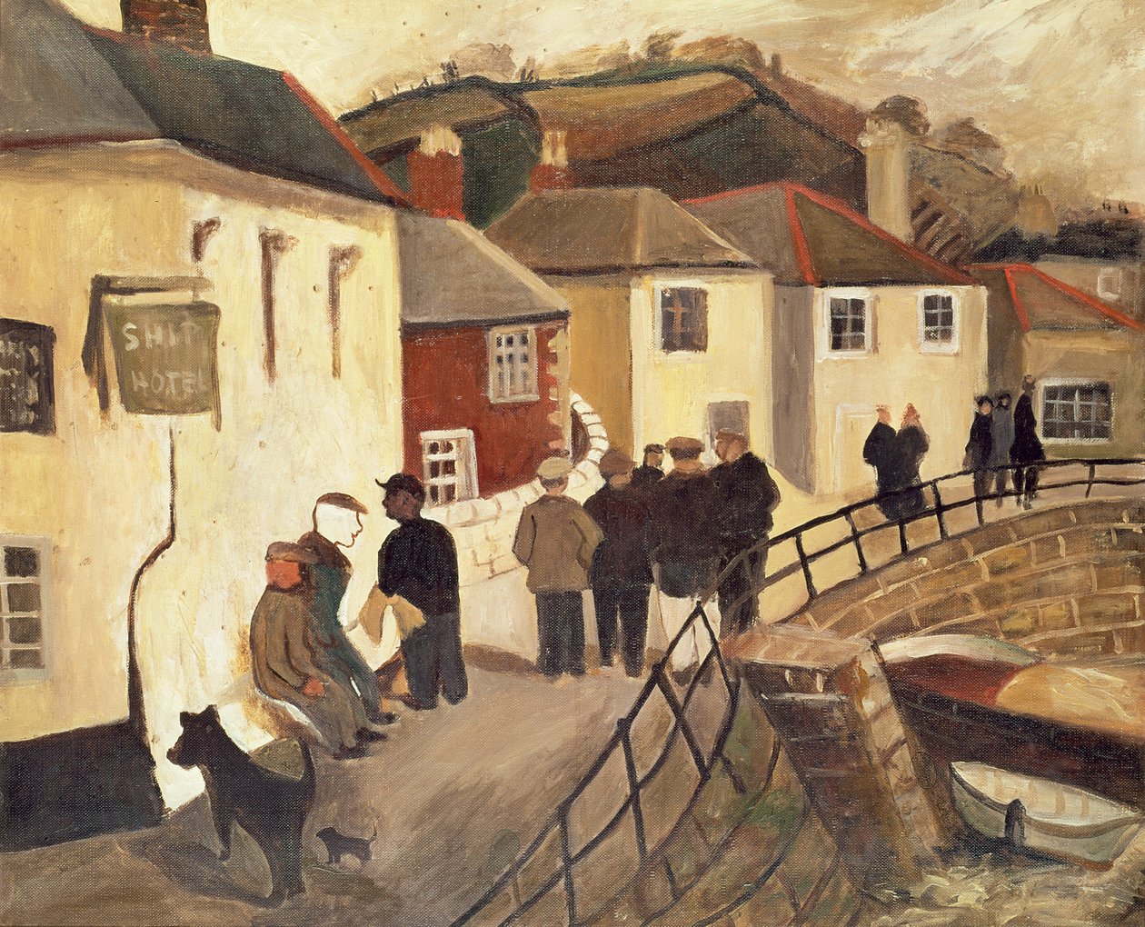 The Ship Hotel, Mousehole, Cornwall, 19289 av Christopher Wood