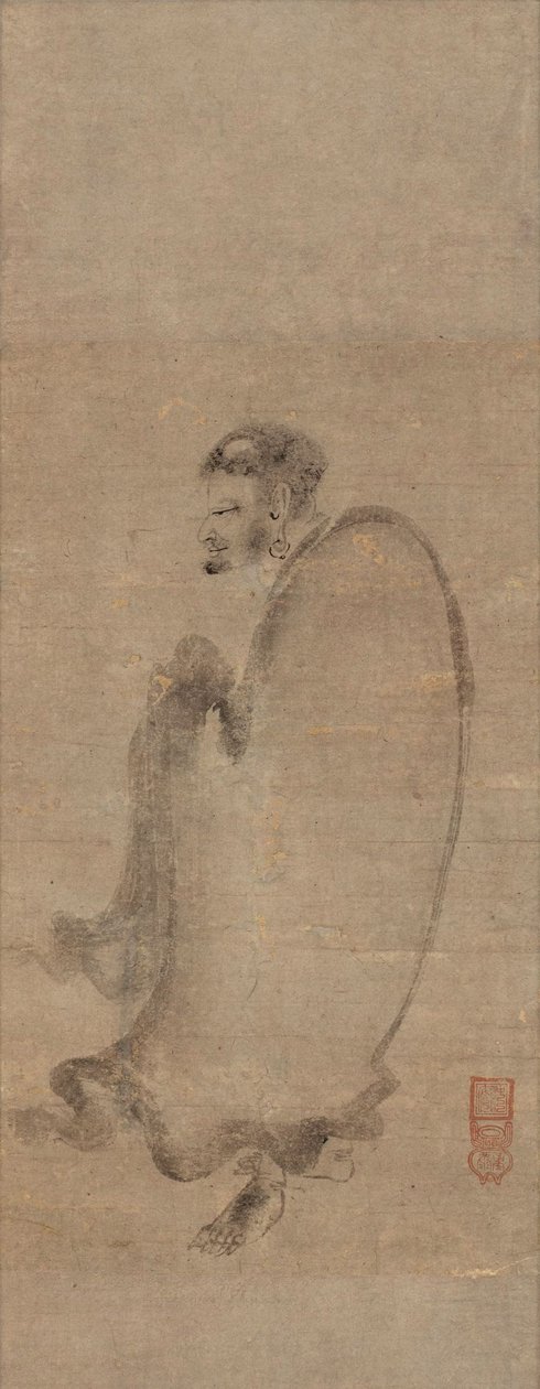 Shakyamuni Descending the Mountain, 1400-tallet av Chuan Shinko