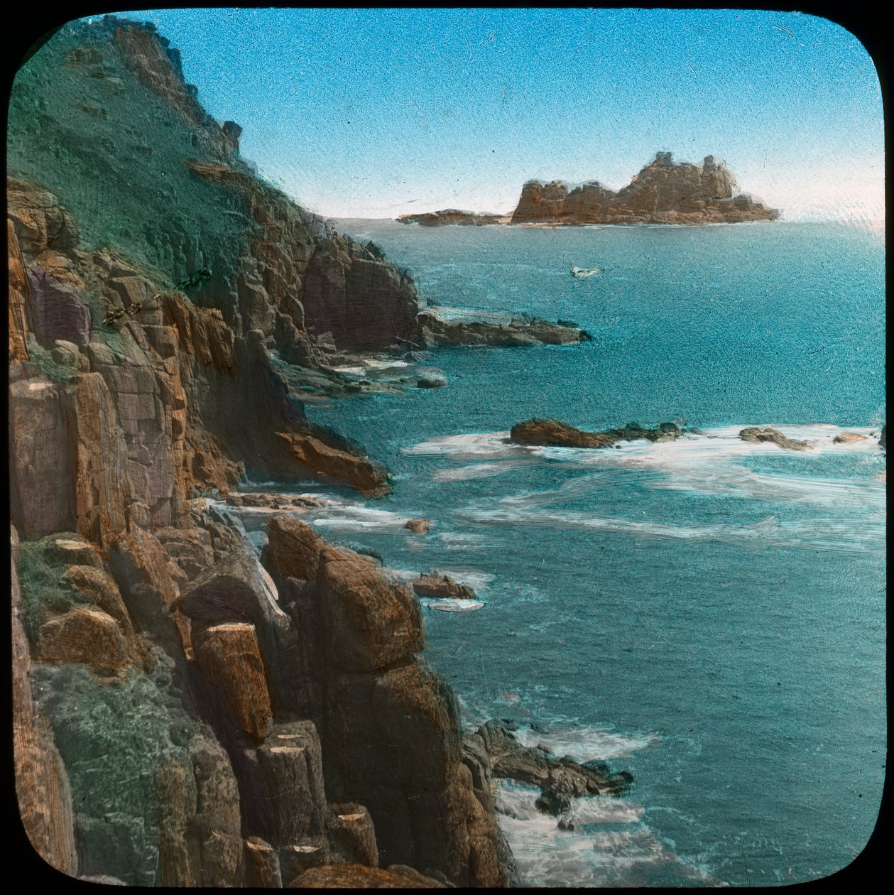 Lands End, Cornwall, slutten av 1800- eller begynnelsen av 1900-tallet av Church Army Lantern Department