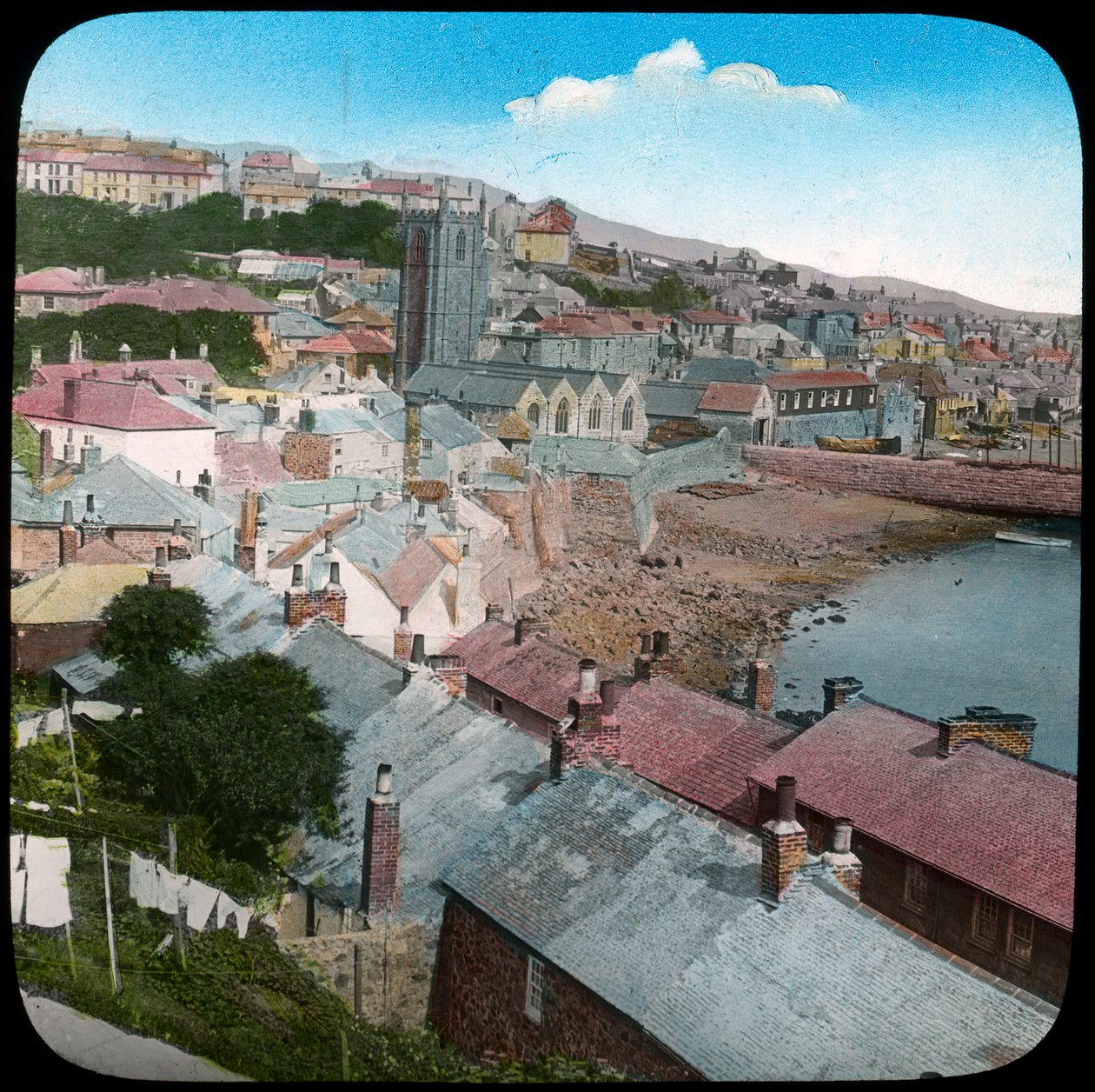 St Ives, Cornwall, slutten av 1800- eller begynnelsen av 1900-tallet. av Church Army Lantern Department