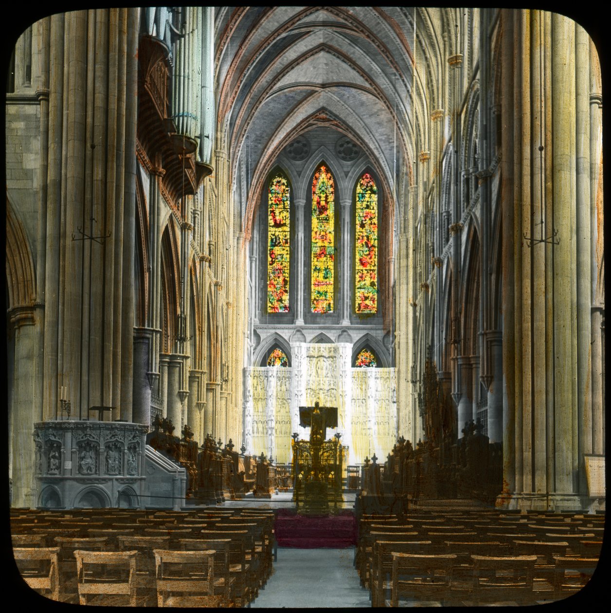 Truro Cathedral, Cornwall, tidlig på 1900-tallet. av Church Army Lantern Department