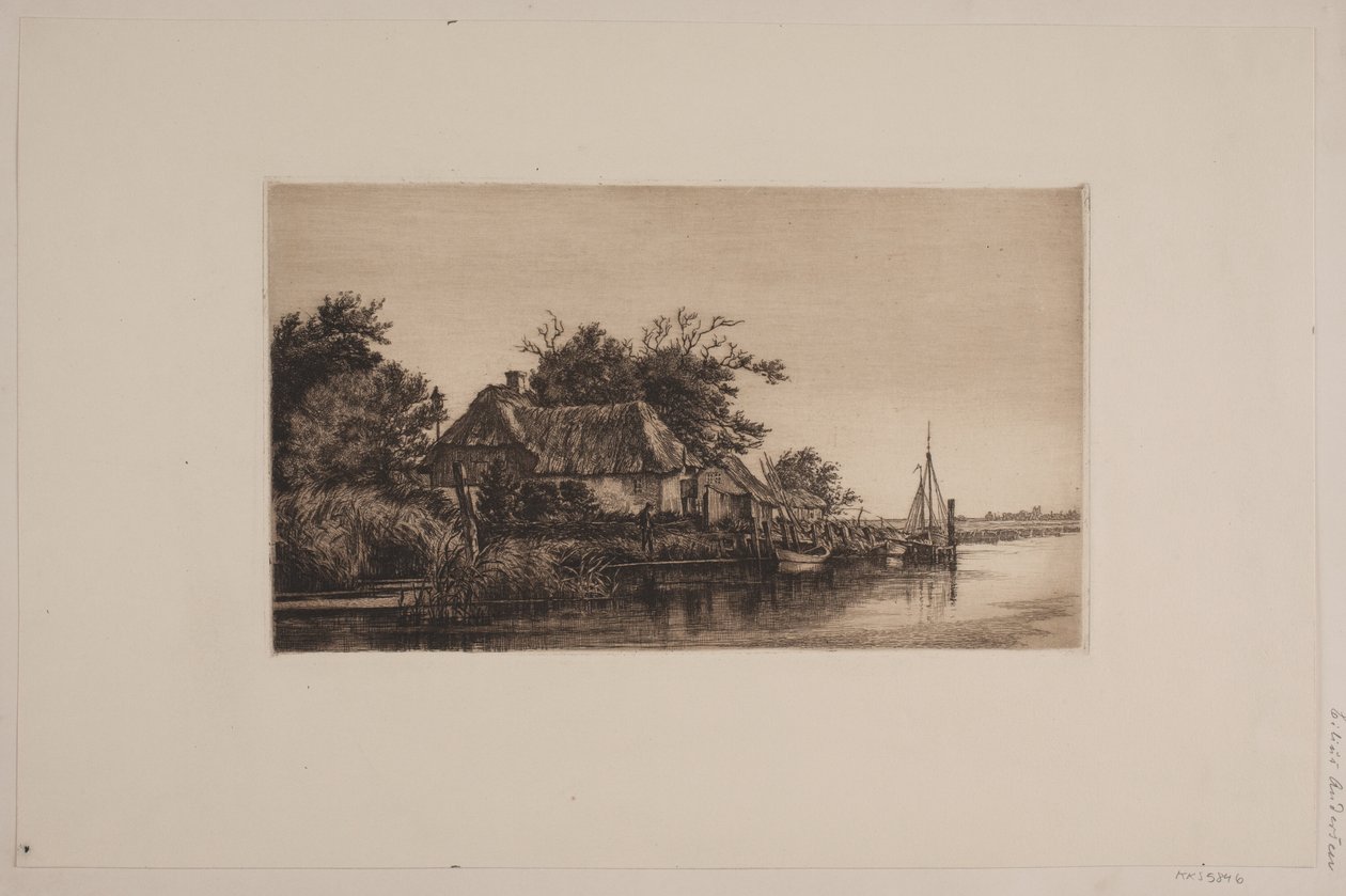 Elvelandskap av Cilius Johannes Konrad Andersen