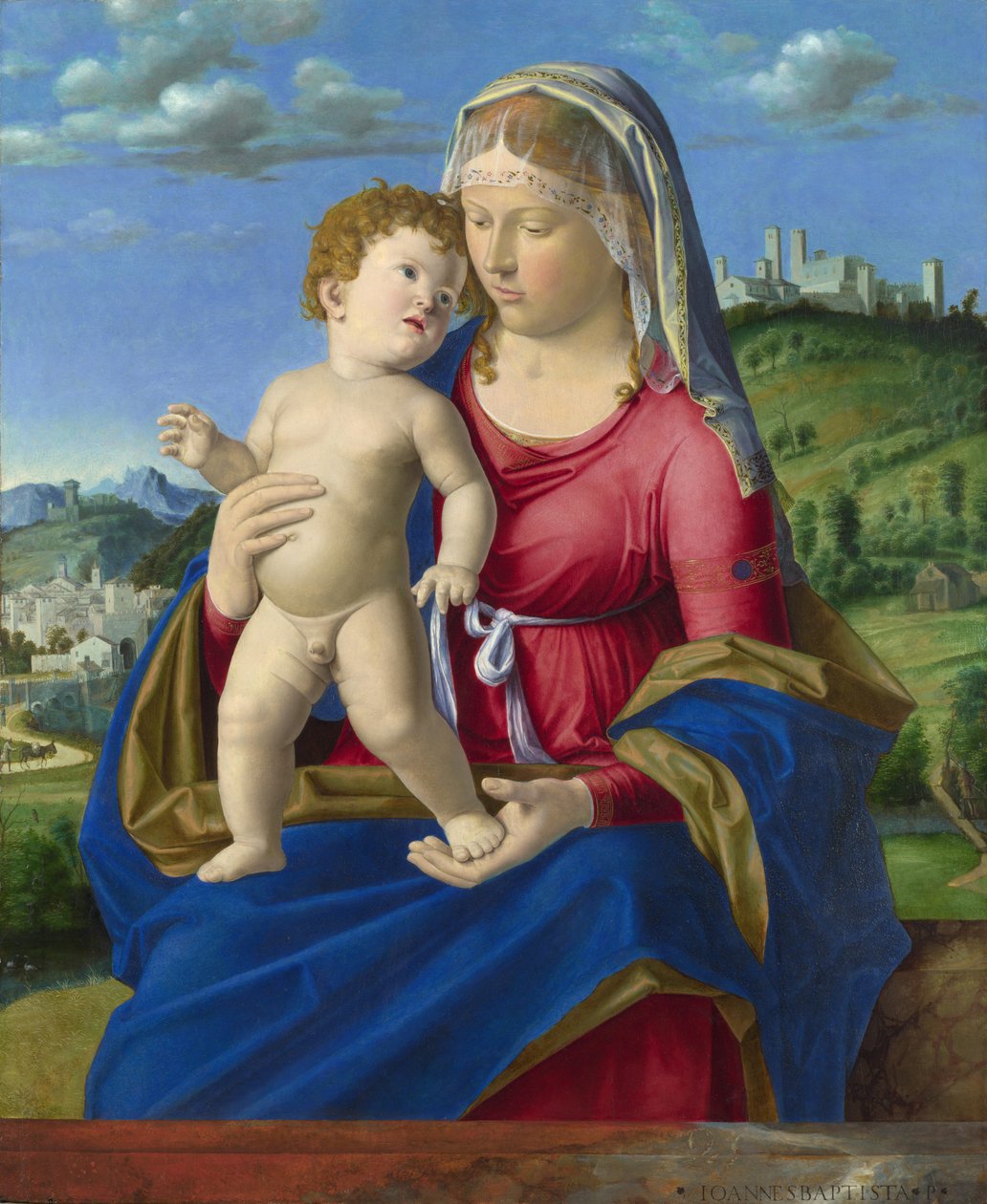 Jomfruen og barnet av Cima da Conegliano