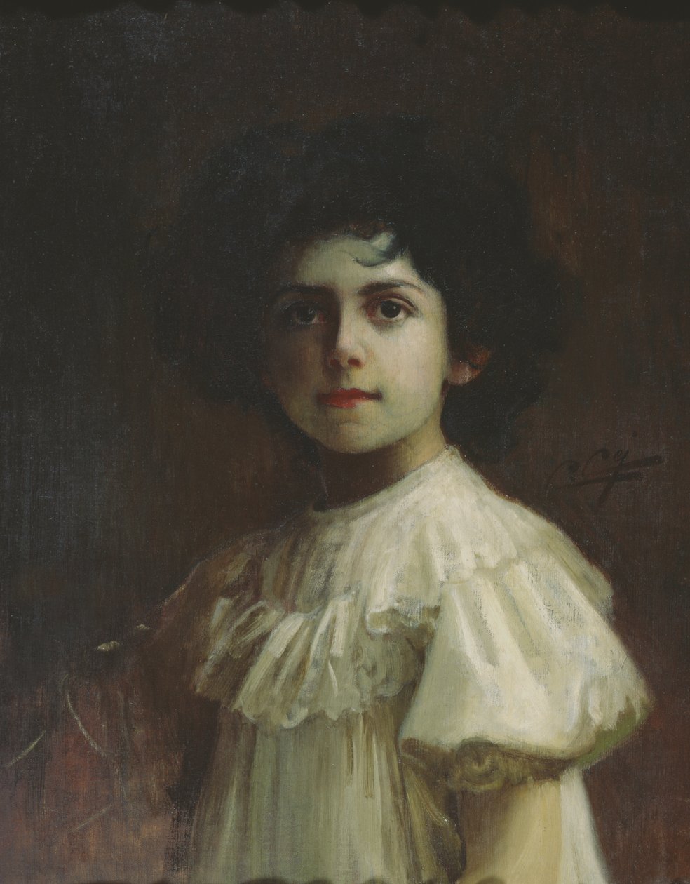 Portrett som barn av Yolande Louise av Savoy, ca. 1910 av Cipriano Cei