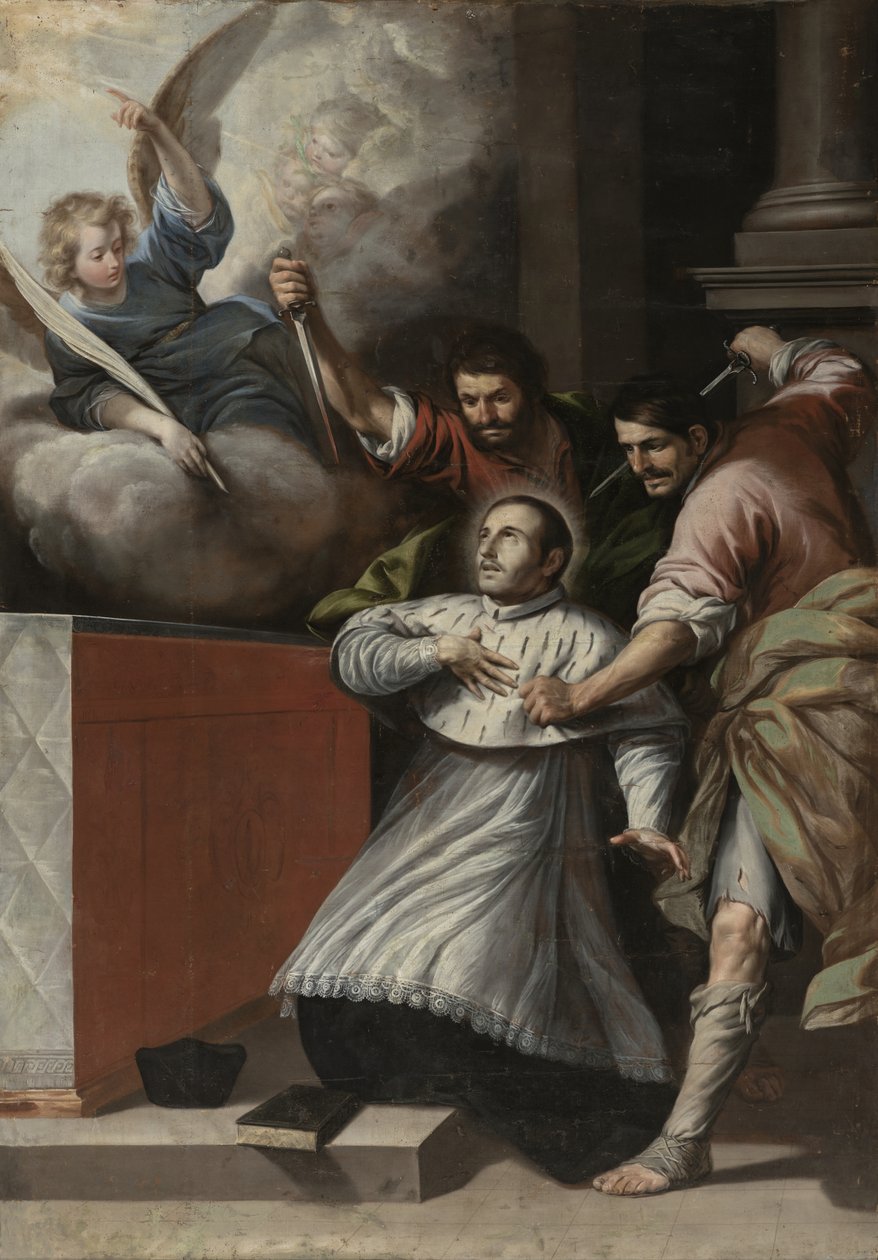 Martyrdøden til San Pedro Arbués av Circle of Antonio del Castillo y Saavedra