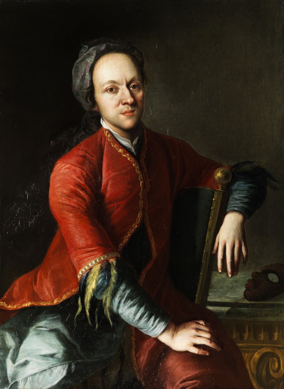 Portrett av en skuespiller av Circle of Jan Kupecký