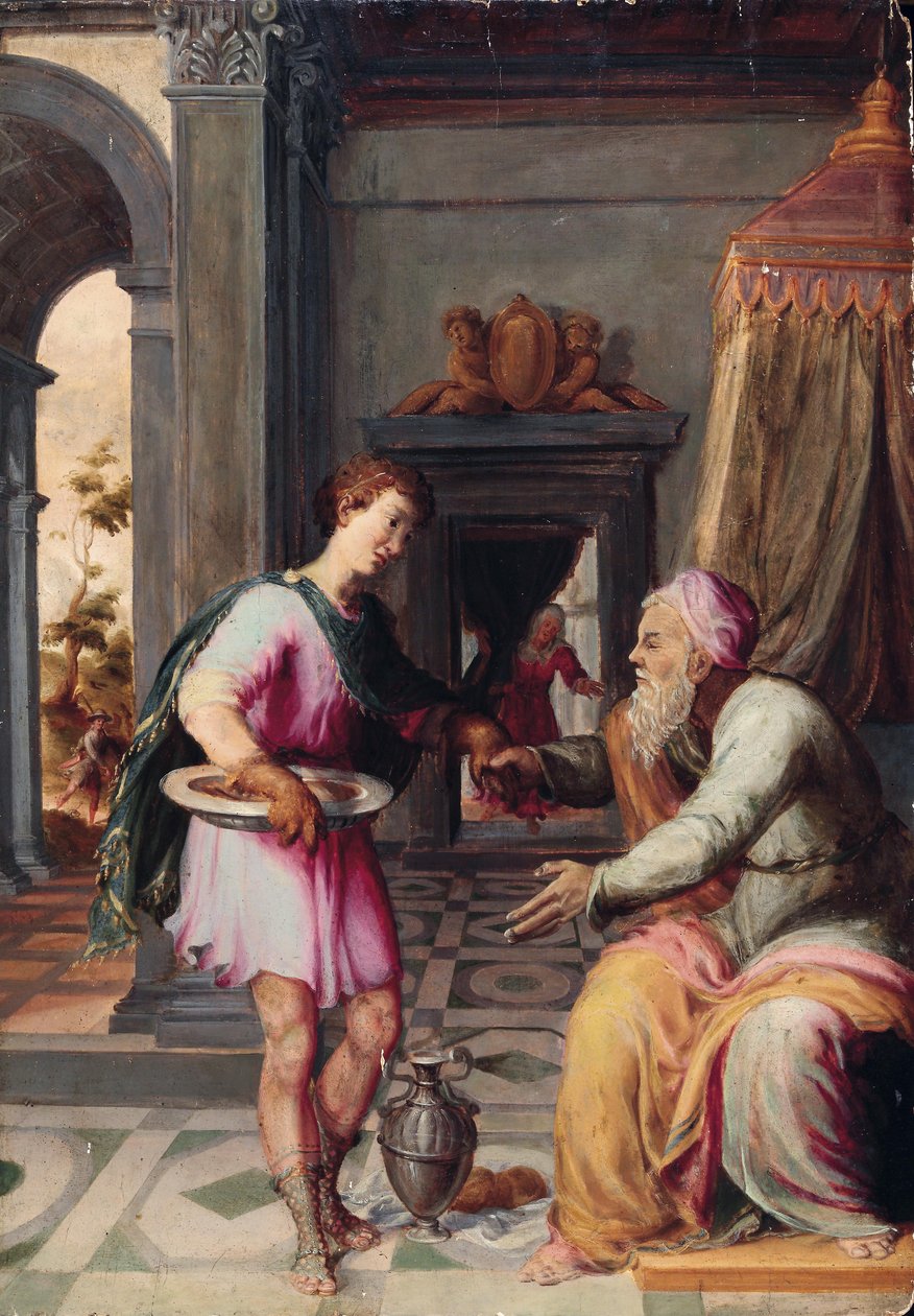 Isak og Jacob av Circle of Prospero Fontana