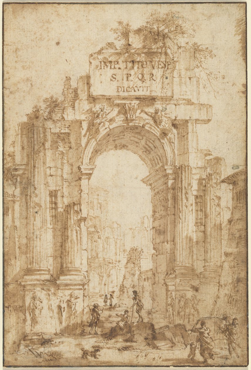 Titusbuen av Circle of Giovanni Paolo Panini