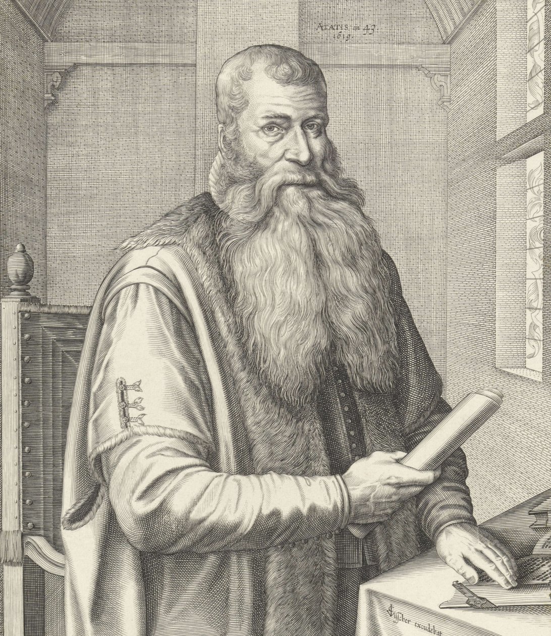 Johann Bogermann (1576-1637) av Claes Jansz Visscher