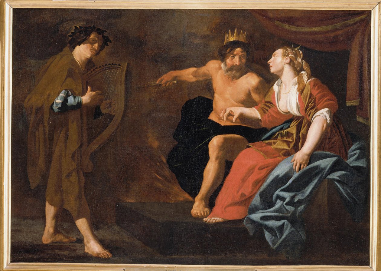 Orfeus, Pluto og Proserpina. av Claes Cornelisz. Moeyaert