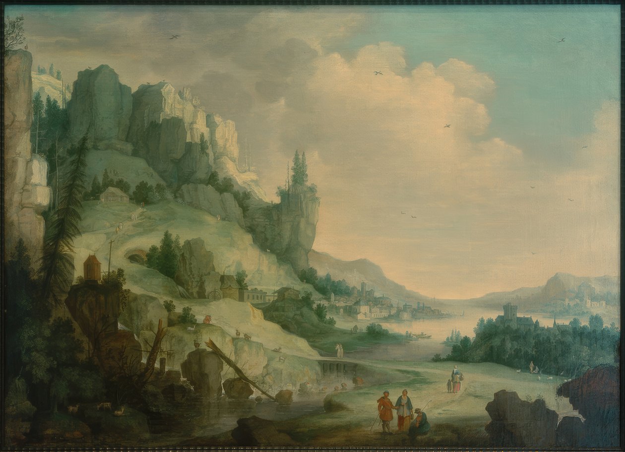 Fjelllandskap av Claes Dirckz van der Heck