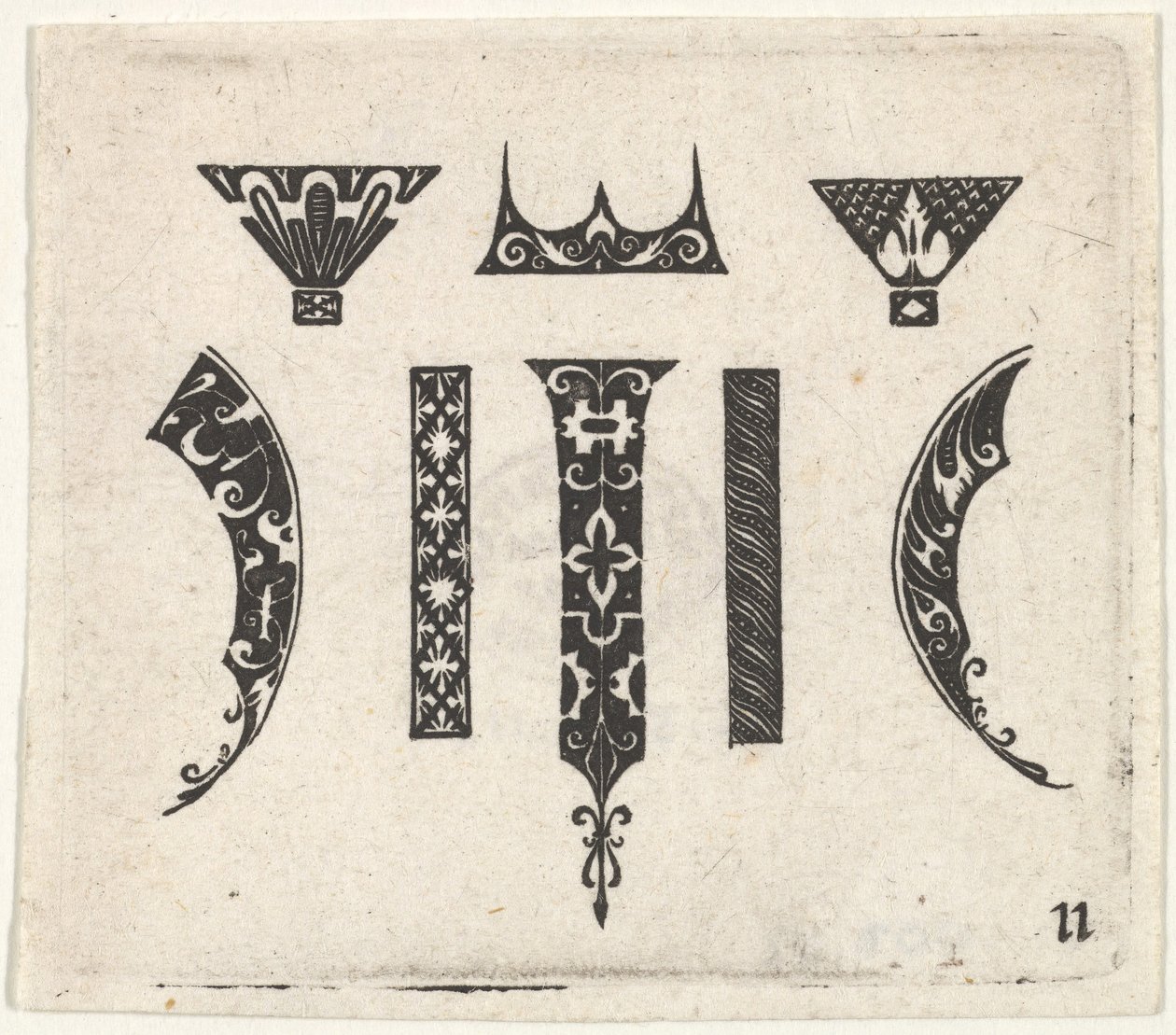 Svarttrykk med åtte motiver, ca. 1620. av Claes Jansz Visscher