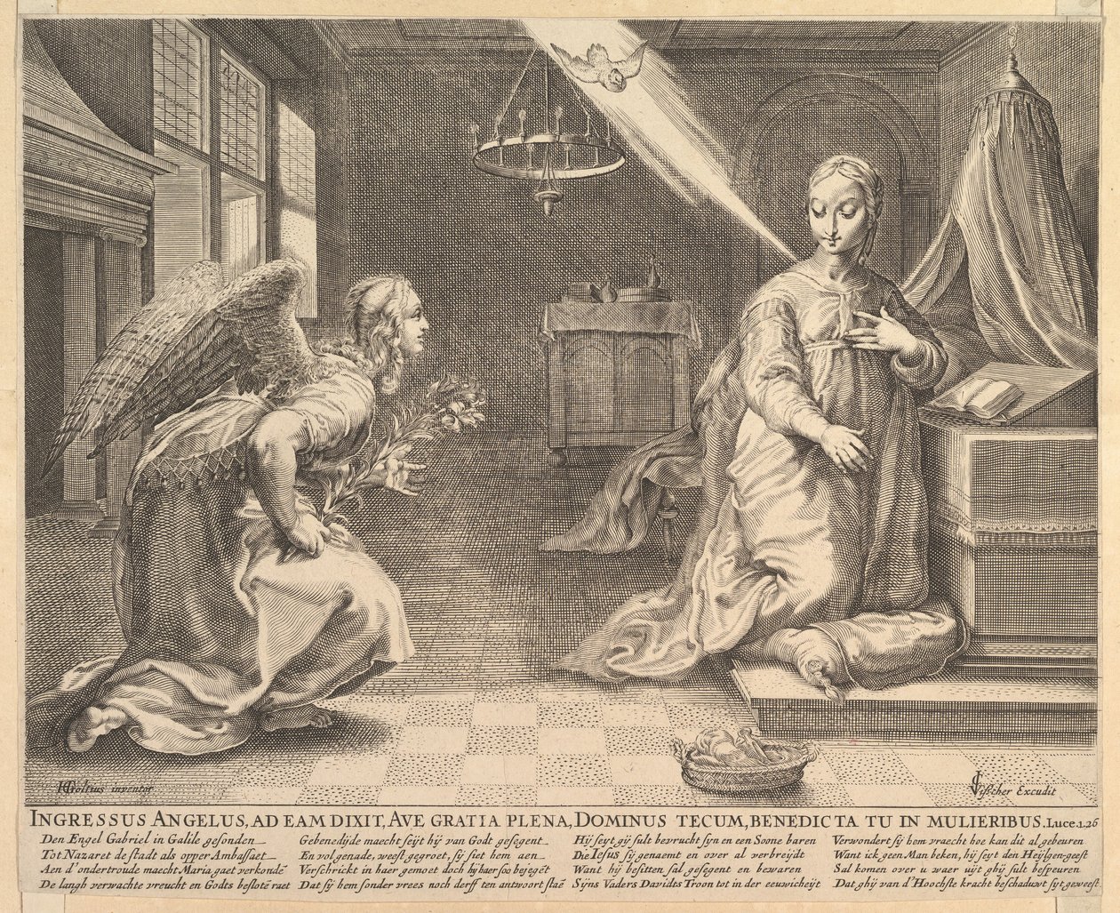 Kunngjøringen, før 1652. av Claes Jansz Visscher