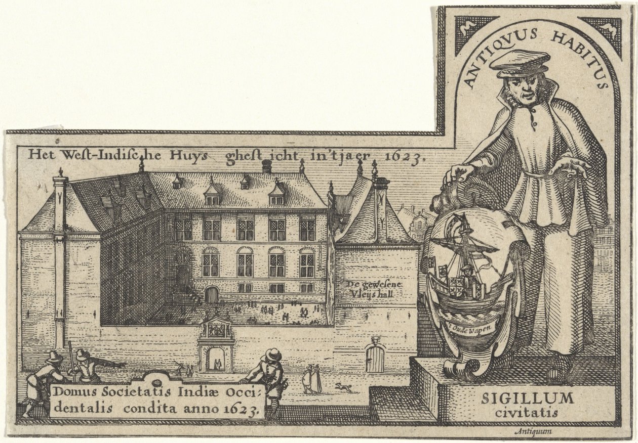 West India House i Amsterdam, 1623-26 av Claes Jansz Visscher