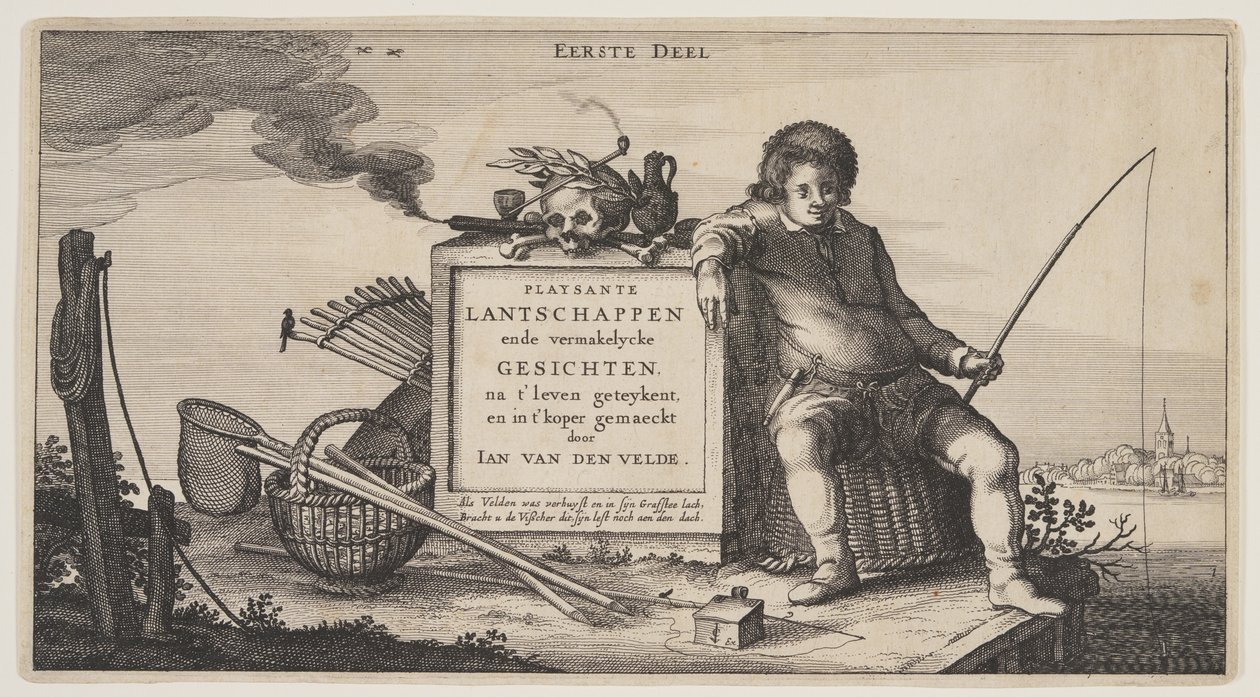 Tittelside, fra Landskap (Playsante Lantschappen) av Claes Jansz. Visscher II