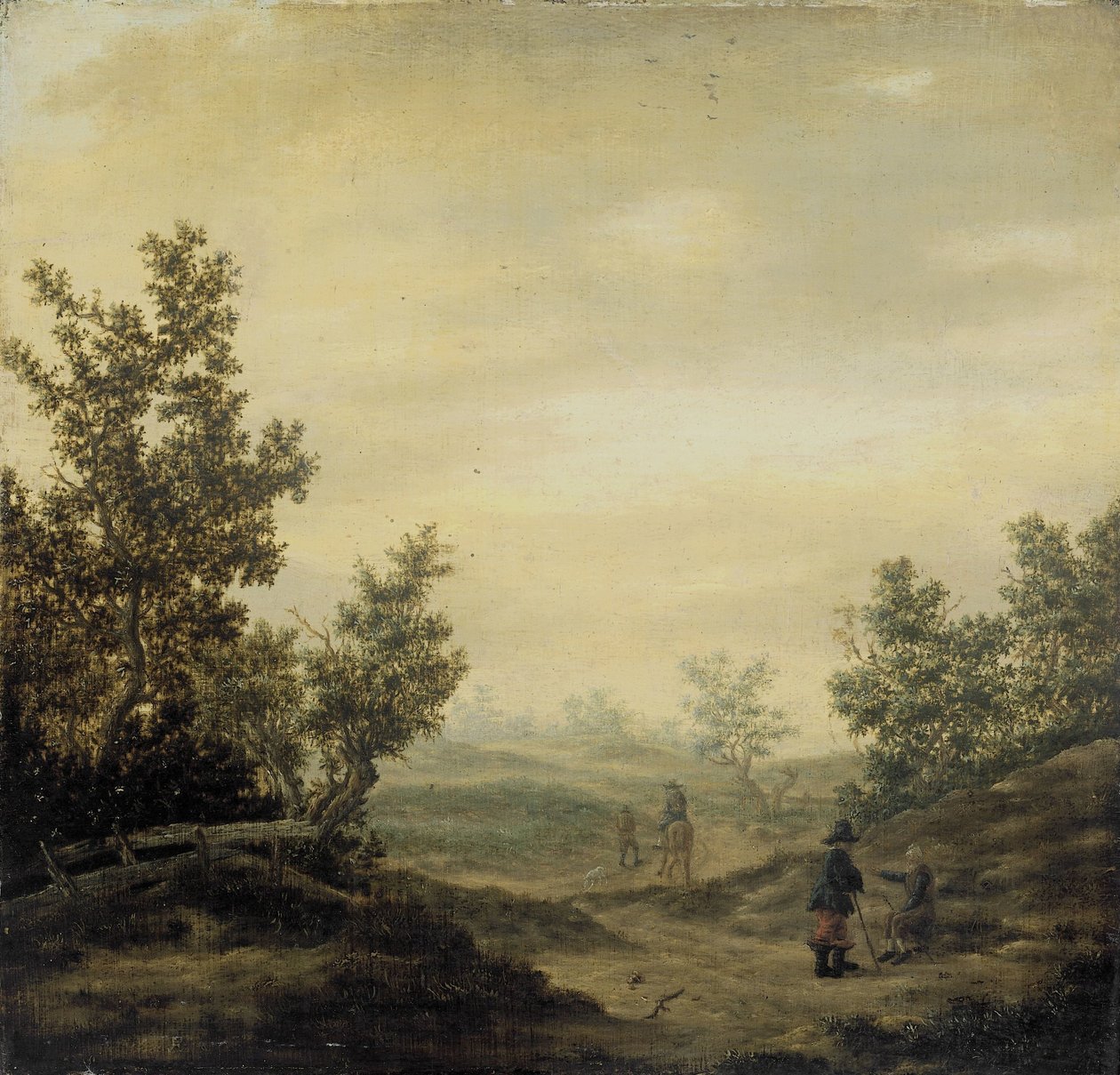 Vei i sanddynene av Claes van Beresteyn (attributed to)