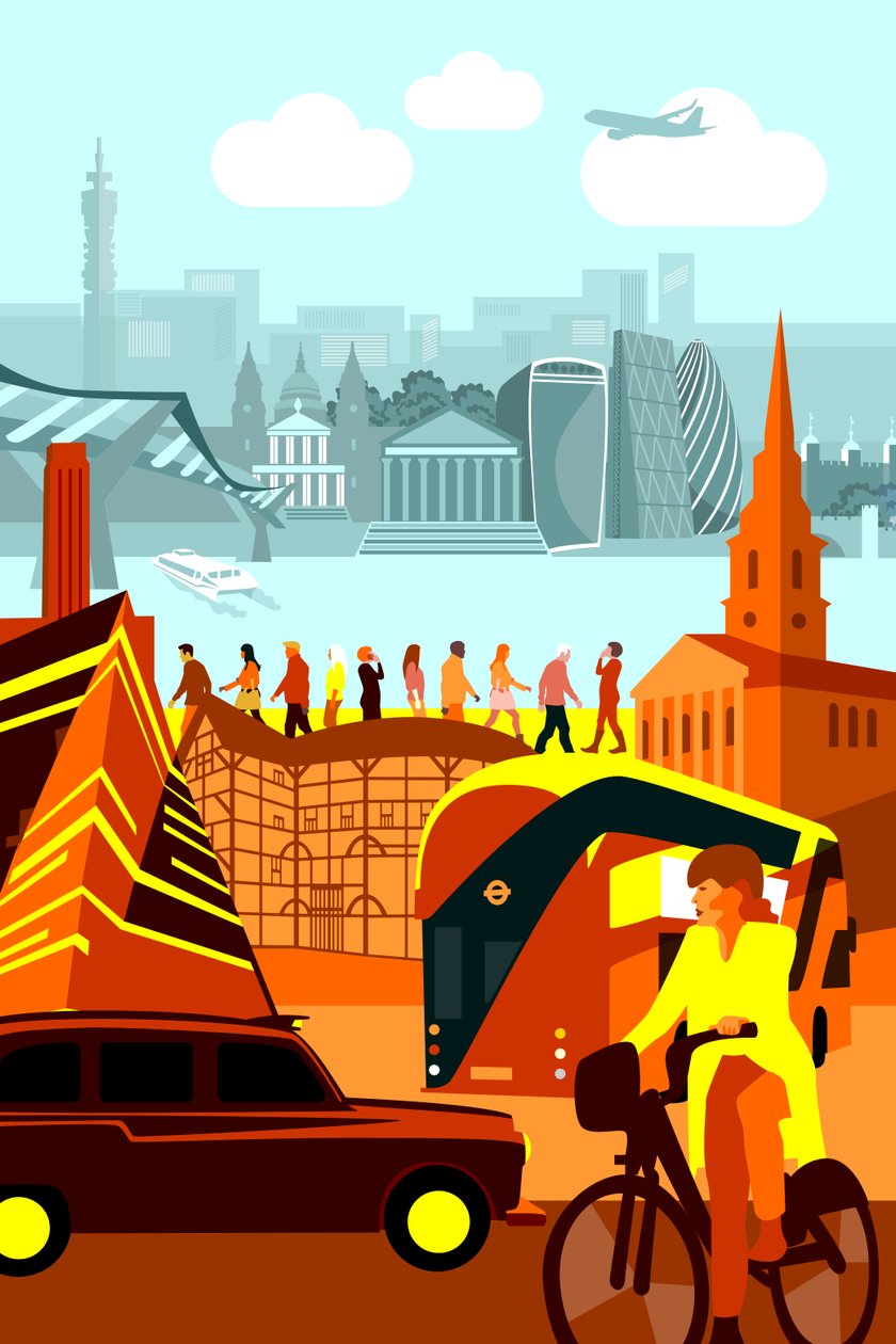 London landemerker av Claire Huntley